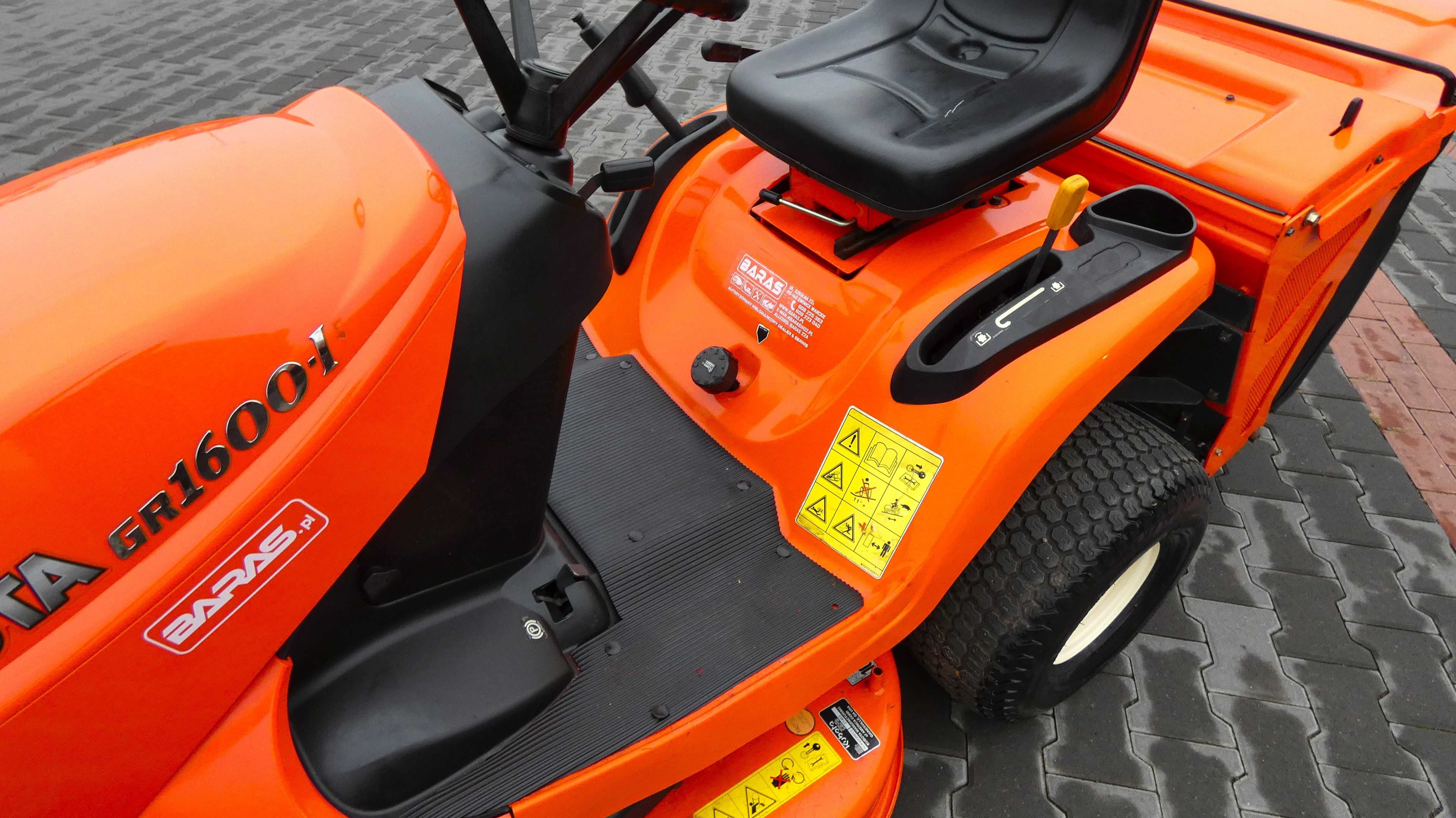 Traktorek kosiarka KUBOTA GR1600-II Diesel Pług  (081102.4) - Baras