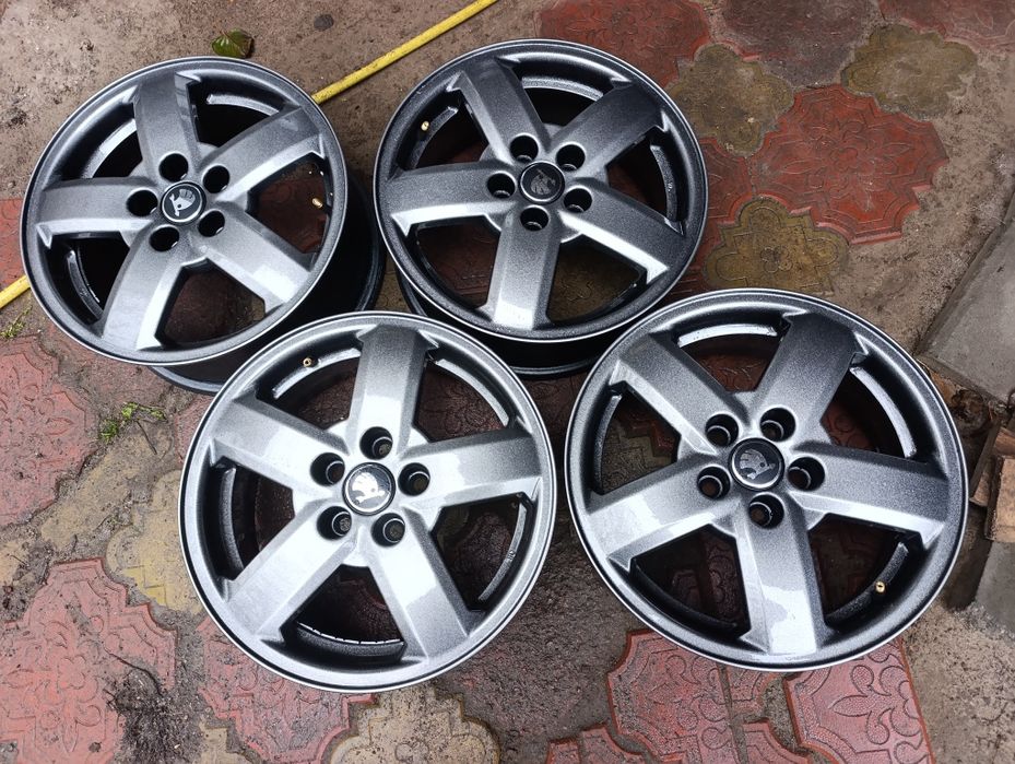 Диски литі r15 5*100 Skoda Fabia Octavia Rapid Roomster Vw Bora Golf