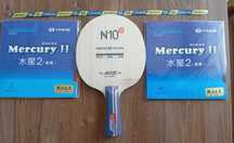 Deska Yinhe N10S z okładzinami Mercury 2 soft z obwódką tenis stołowy