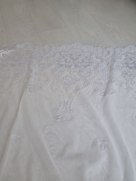 Firanka biała z gipiurą 250x160