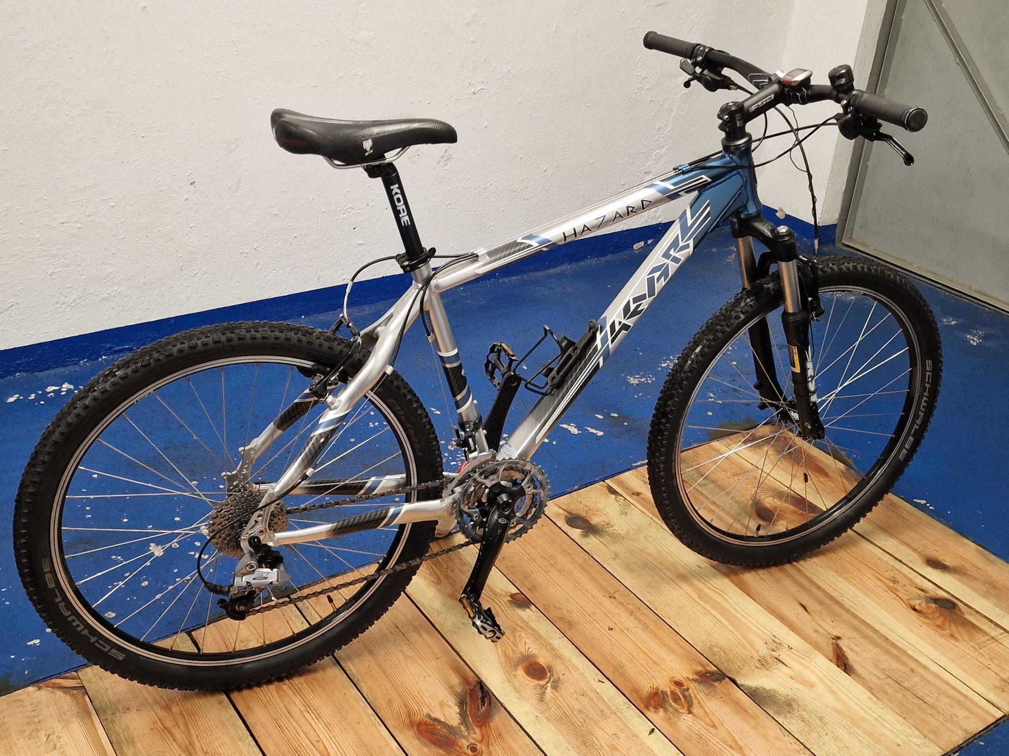 Rower MTB 4EVER HAZARD 18,5" Koła 26" RST OMEGA SL 100mm Shimano Deore