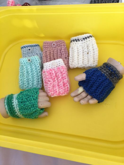 Luvas para crianca e para adultos, sem dedos