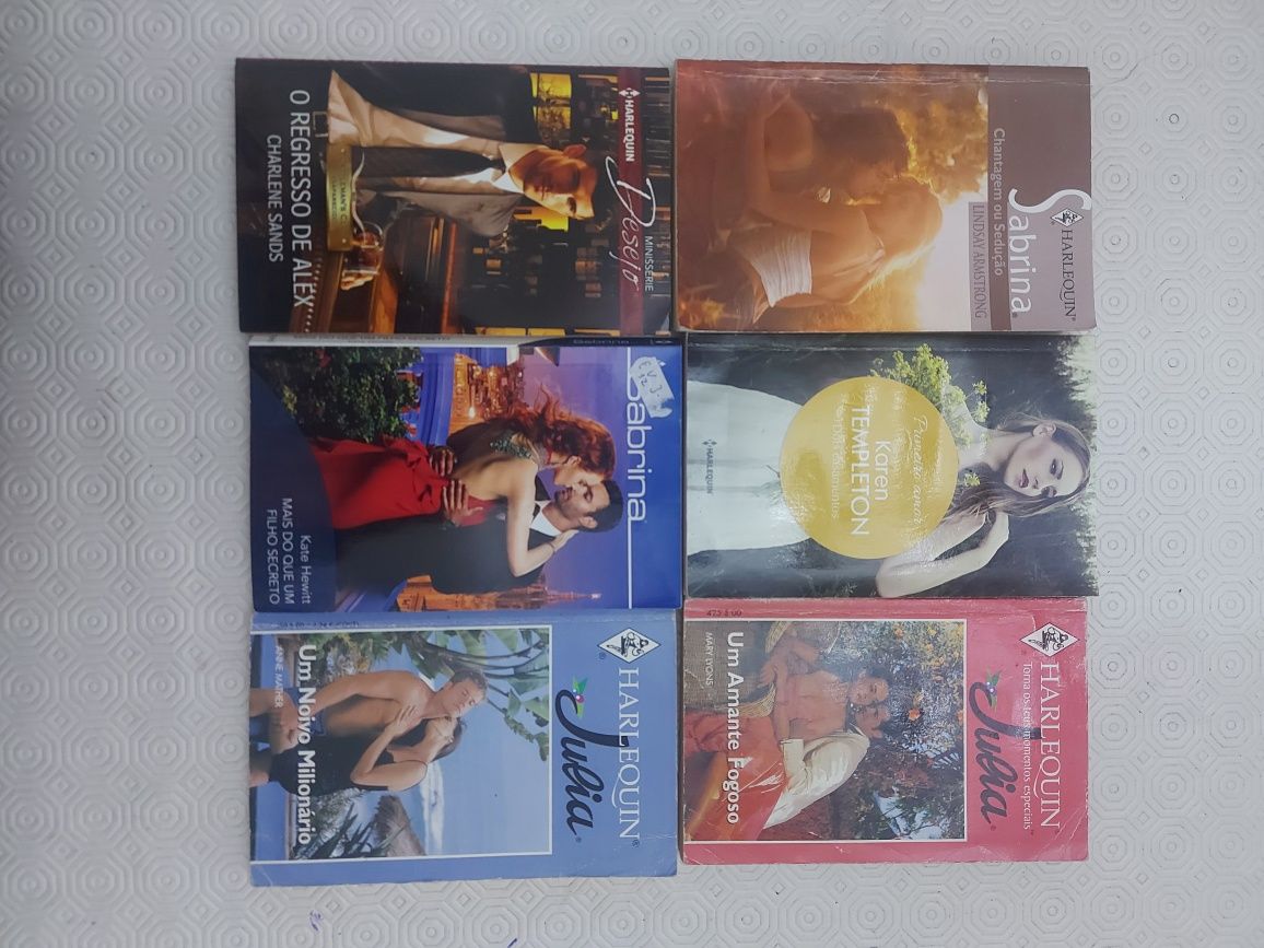 Livros de romance Harlequin - Pack de 6 livros (ref.4)