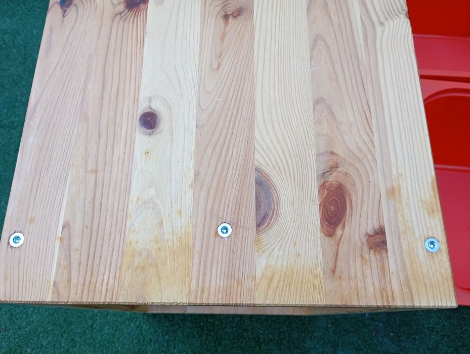 Ikea TROFAST Regał drewniany z 3 pojemnikami, sosna 44x30x91cm