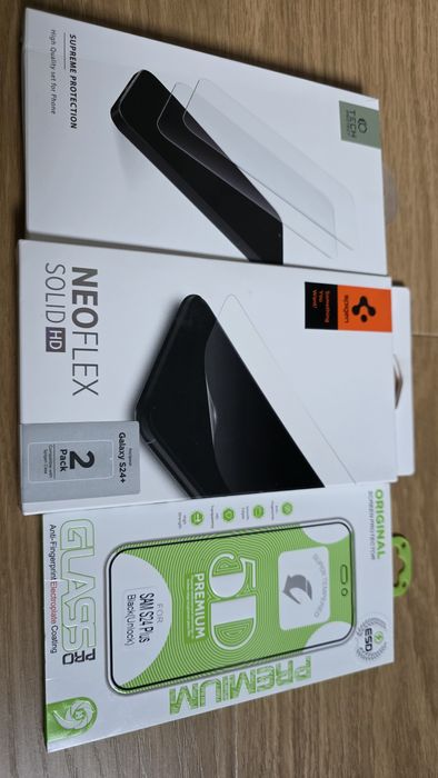 Folia ochronna, szkło SAMSUNG s24+ - 5 szt.