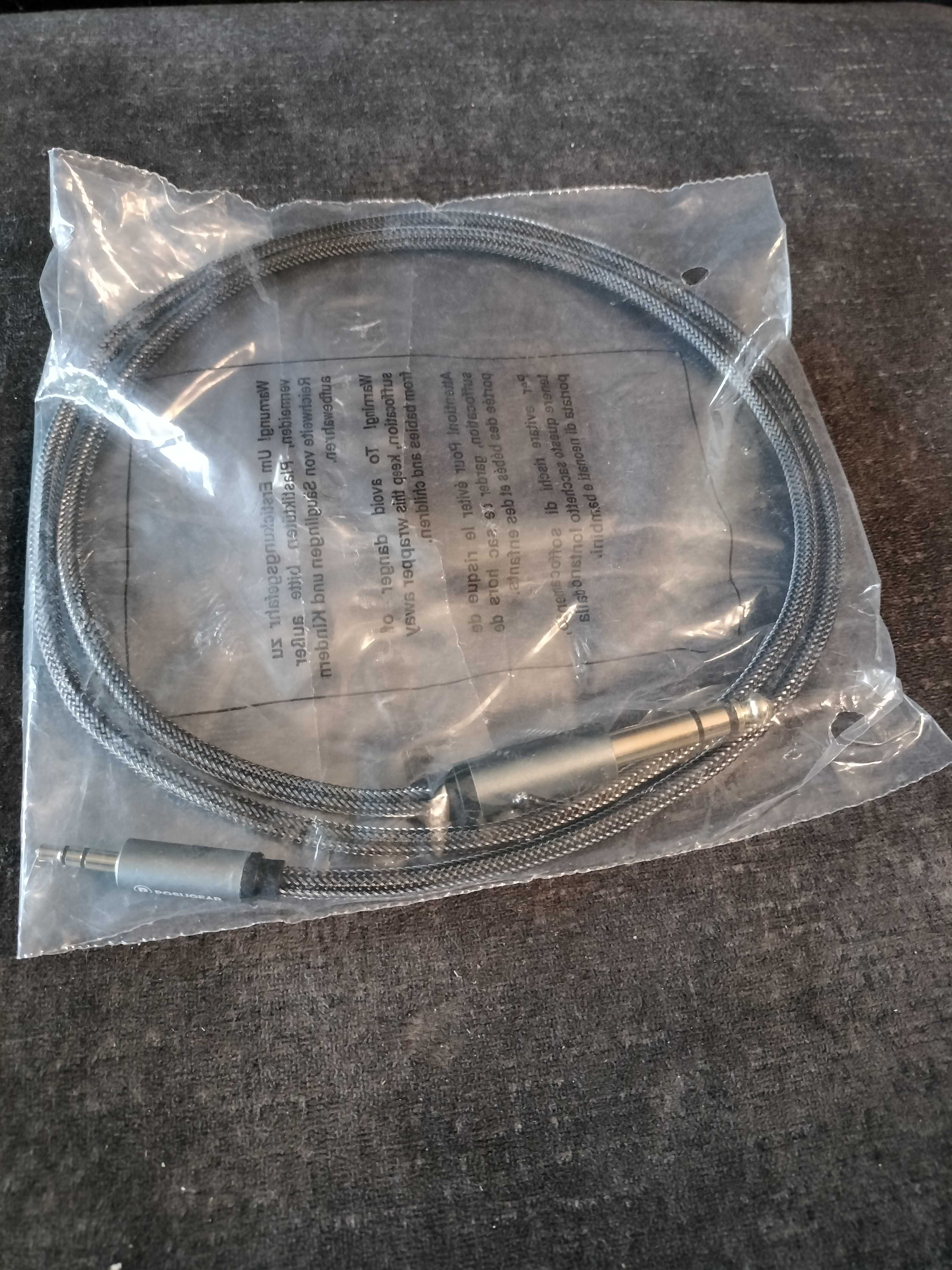 Kabel jack 3,5 mm na 6,35 mm, 1m, spp611