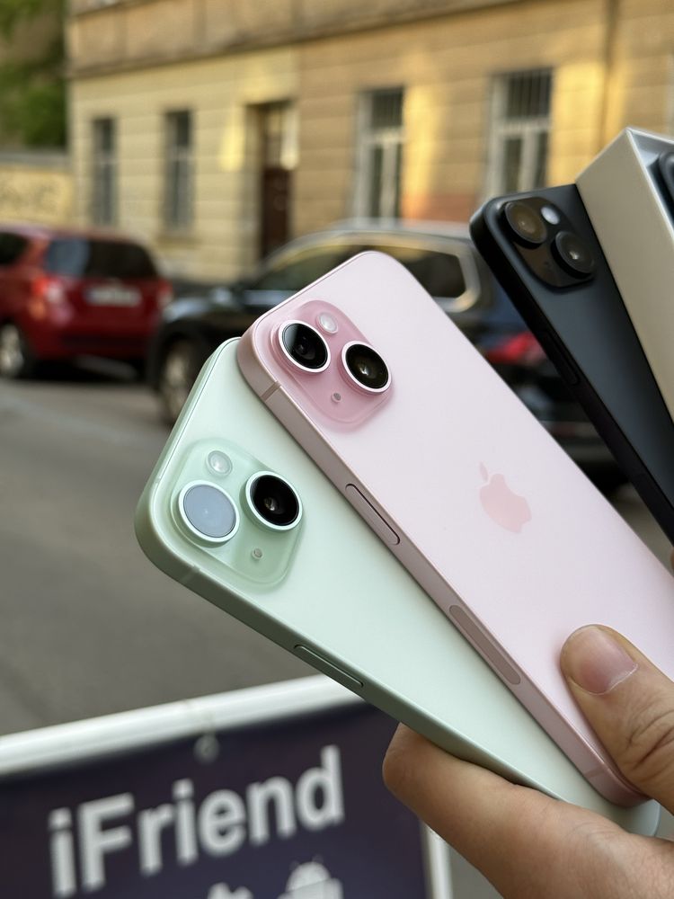Used iPhone 15 128/256gb pink, black, green, blue