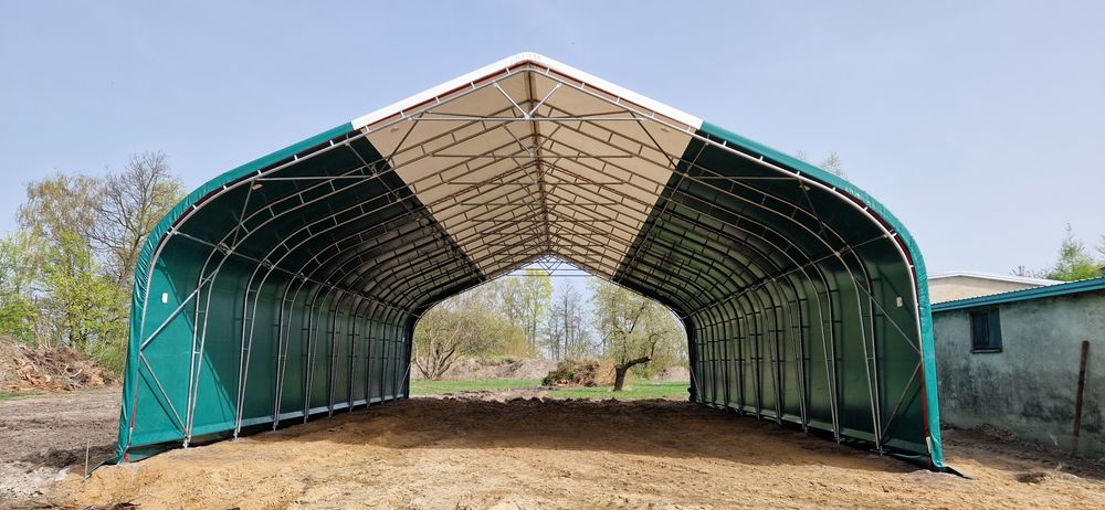 Hala łukowa 12x20x6,3 bele namiotowa wiata magazyn hangar