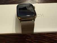 Apple watch 7 45mm stal nierdzewna (Stainless Steel) cellular złoty