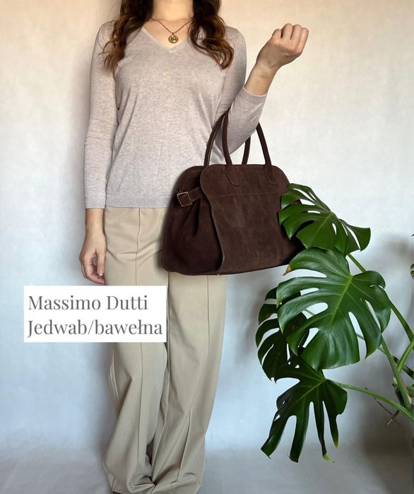 Beżowy sweter Massimo Dutti
