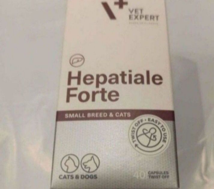 Vetexpert Hepatiale Forte Small Breed & Cats 40 kapsułek twist offSp