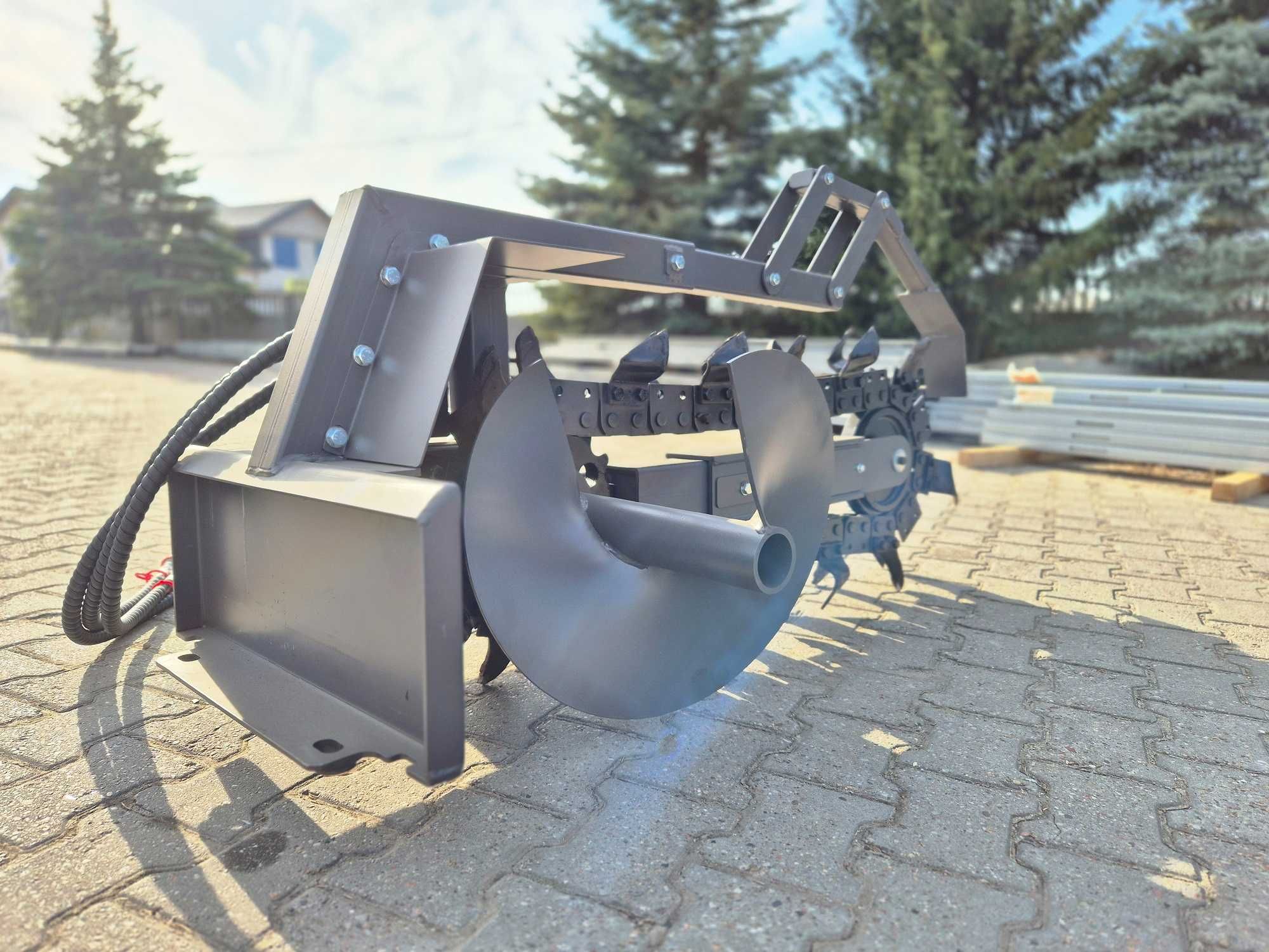 Koparka łańcuchowa hydrauliczna,ramię kopiące pod kable mini koparkia