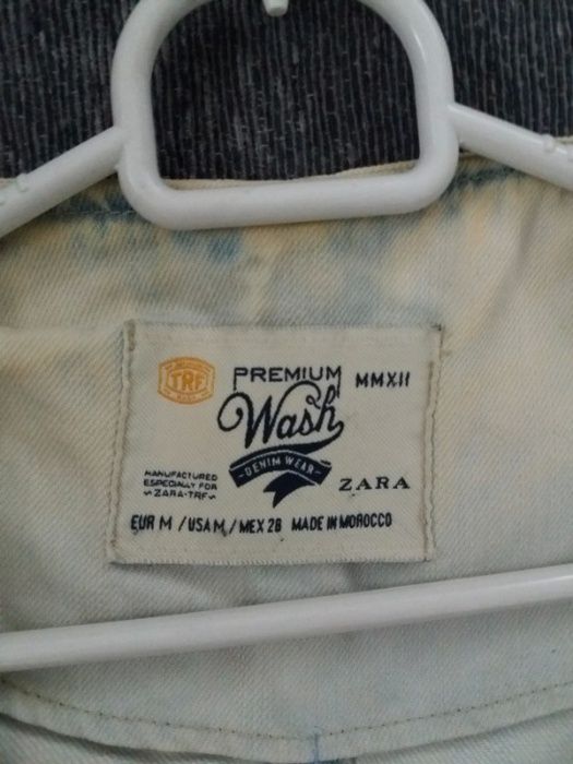 jeansowa kurtka ramoneska Zara jeans r.S 36