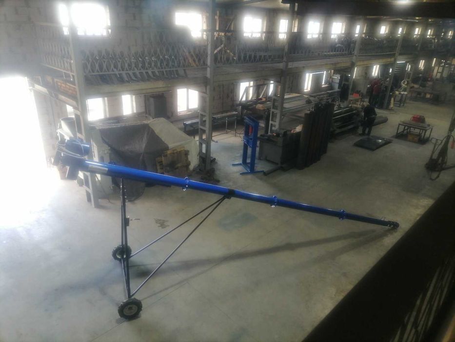 Шнек 219*6м, гвинтовий конвеєр, протруювач, погрузчик шнековый, бункер