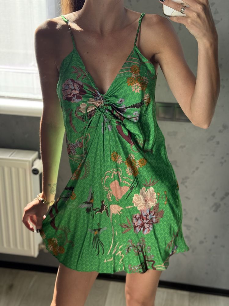 Атласна сукня Zara XS