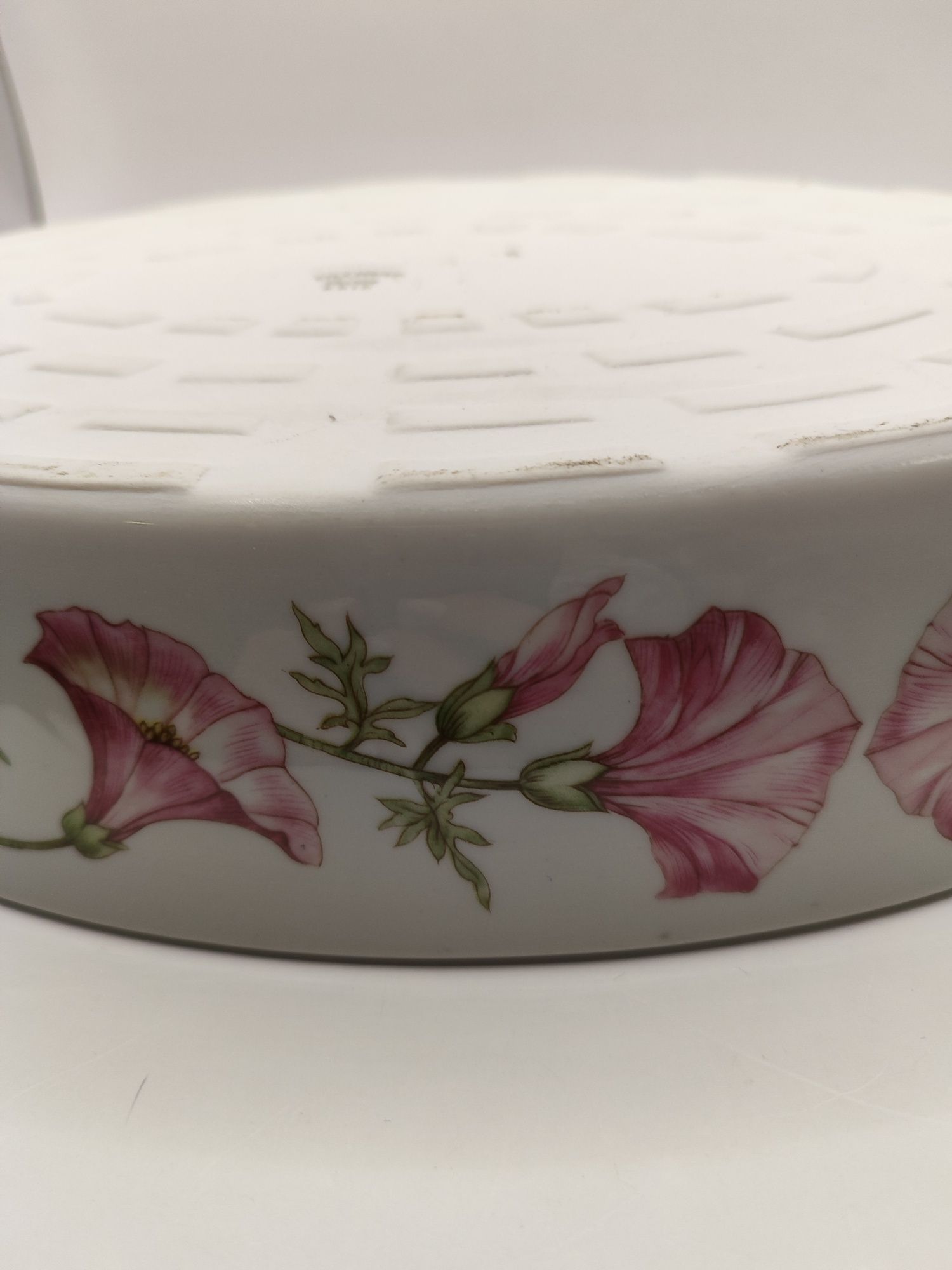 Naczynie pojemnik miska Pillivuyt Francja ceramika kwiaty Vintage
