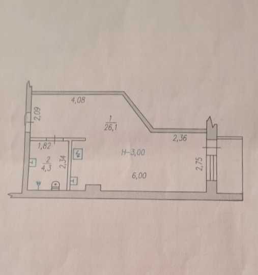 Продам Студию 32.5m² в ЖК ,,Лермонтово,, LO