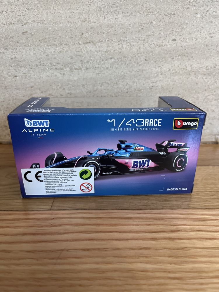 Miniatura do carro da alpine do gasly do campeonato de 2023