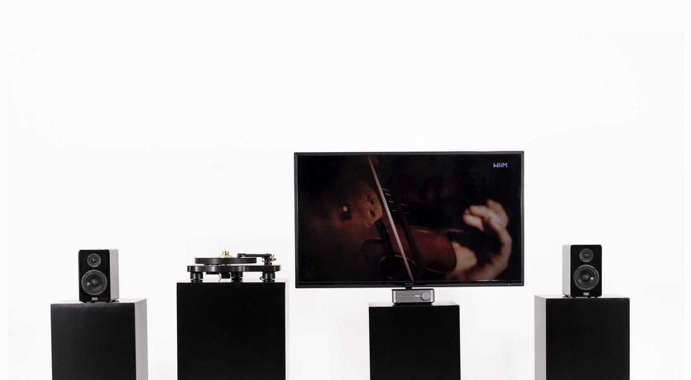 WiiM AMP Dark Gray, Silver wzmacniacz, amplituner sieciowy