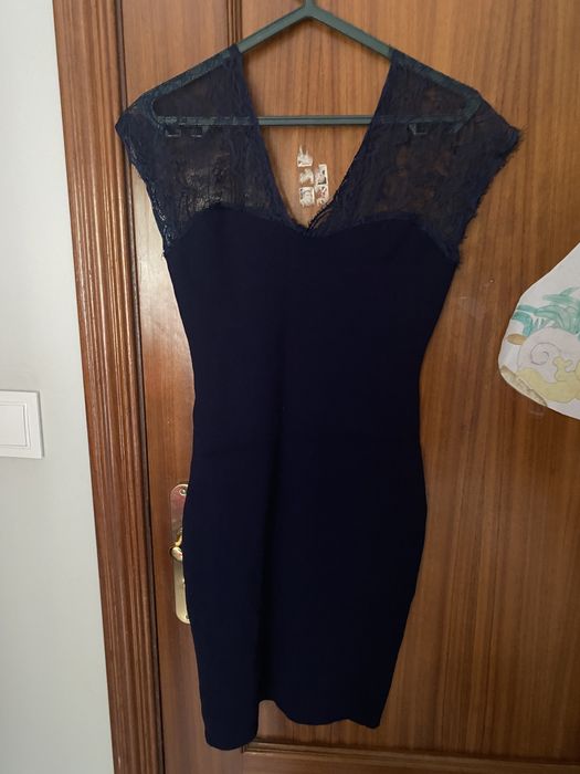 Vestido azul marinho