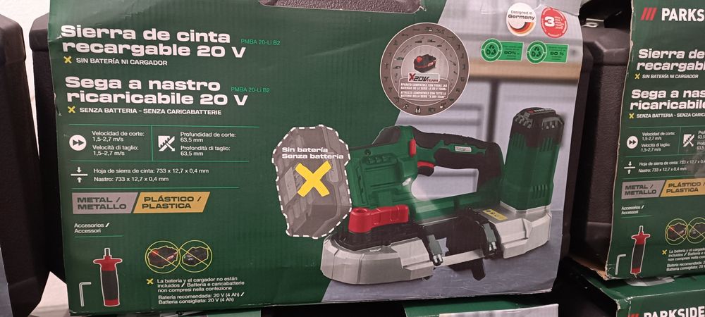 PARKSIDE PMBA трубопез, стрічкова пила PMBA 20, пила ленточная, торцов