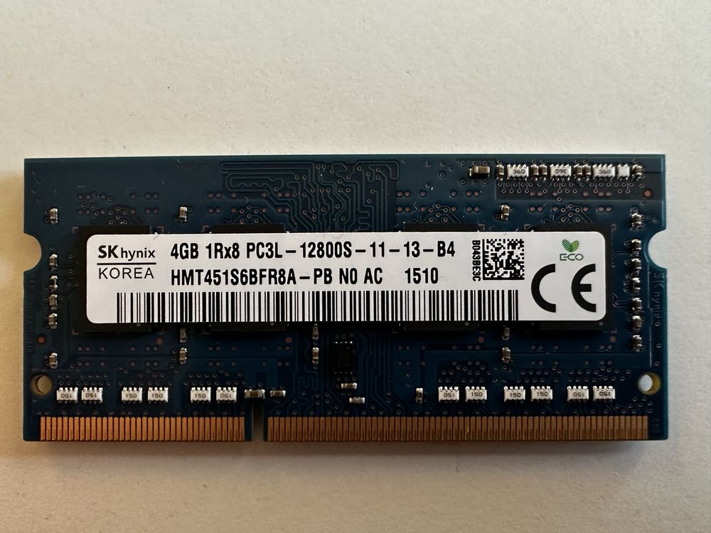 Pamięć RAM SK Hynix 4GB DDR3 PC3L - 12800S - 11 - 13 - B4