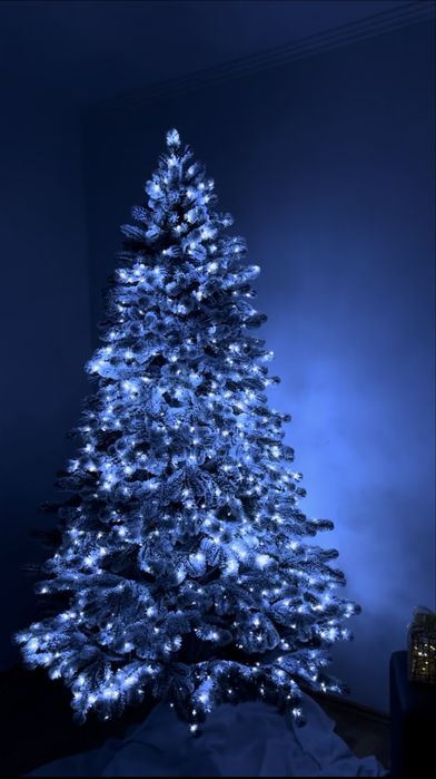 РОСА/ЛАПА/МІШУРА гірлянда  (тепле / холодне біле світло)