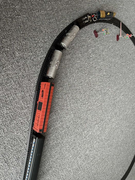 Duży zestaw kolejka tory pociąg auta