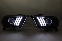 Lampy przednie przód FORD MUSTANG V 10-13 LED BAR NEON Dynamiczne NOWE