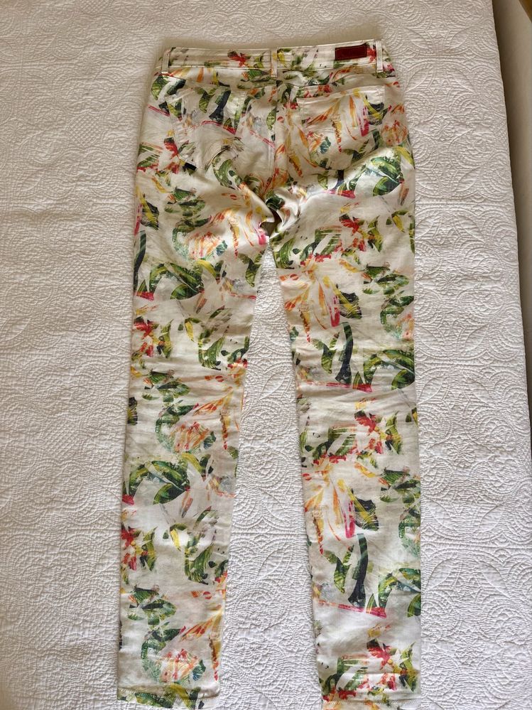 Calças sarja estampada Salsa