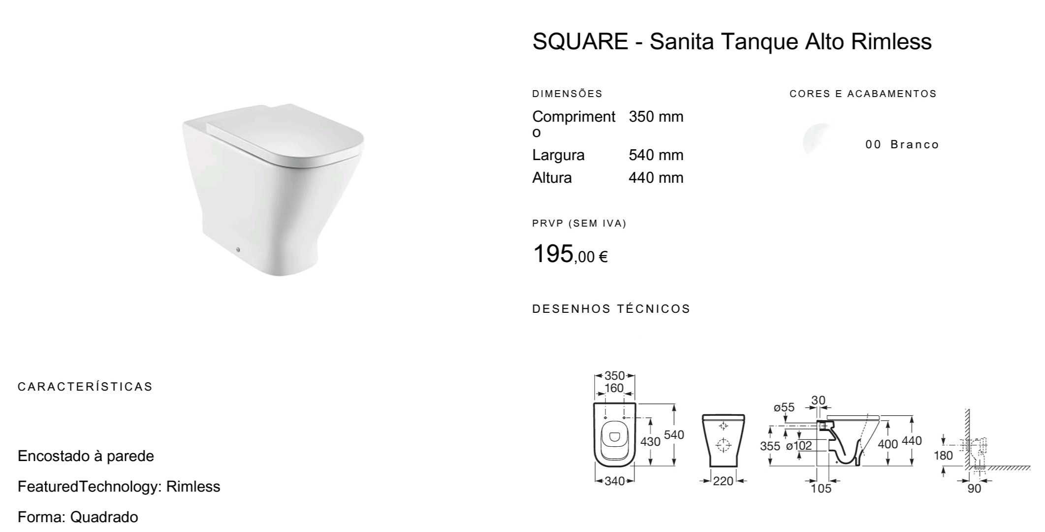 Sanita Gap Square Roca quase nova