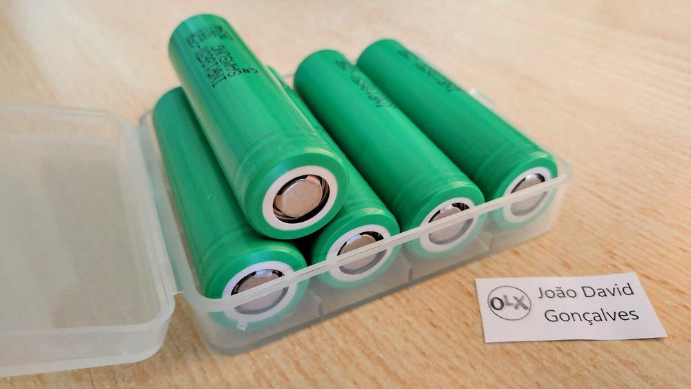 Pilha bateria 18650 Samsung 25R 2500 mAh 20A recarregável