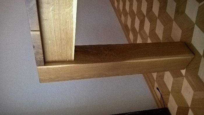 KLASA Stół Dębowy 90x190 Lity dąb nogi 12cm Kler WoodAnd