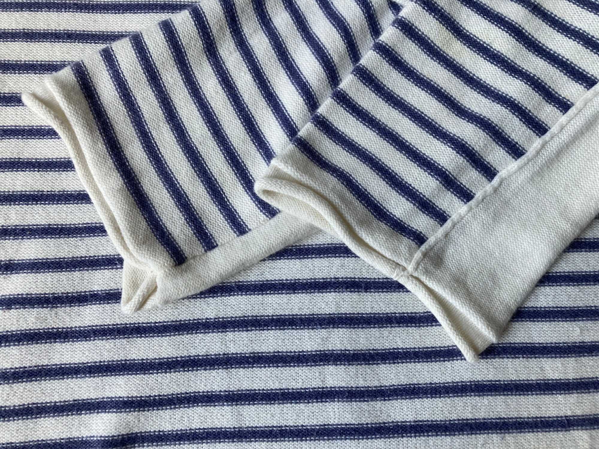 Damski sweter bawełniany w paski, H&M L.O.G.G., rozm. L