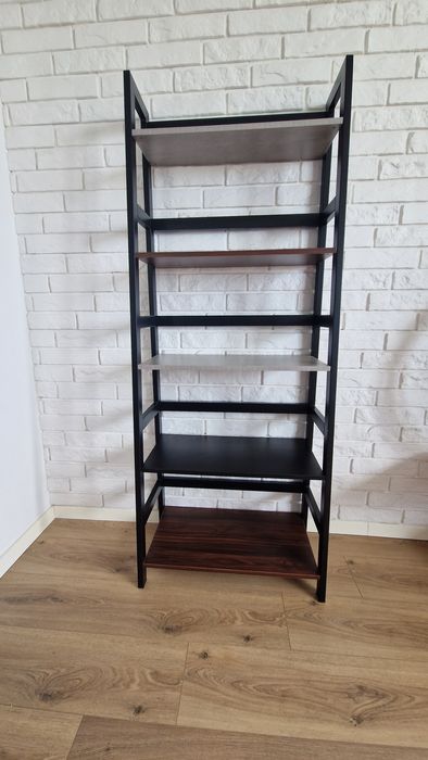 Industrialny regał z unikalnymi półkami 34x64x163,5 cm - idealny