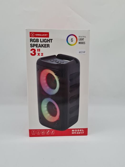 Przenośny głośnik Bluetooth party karaoke Boombox mikrofon przewodowy