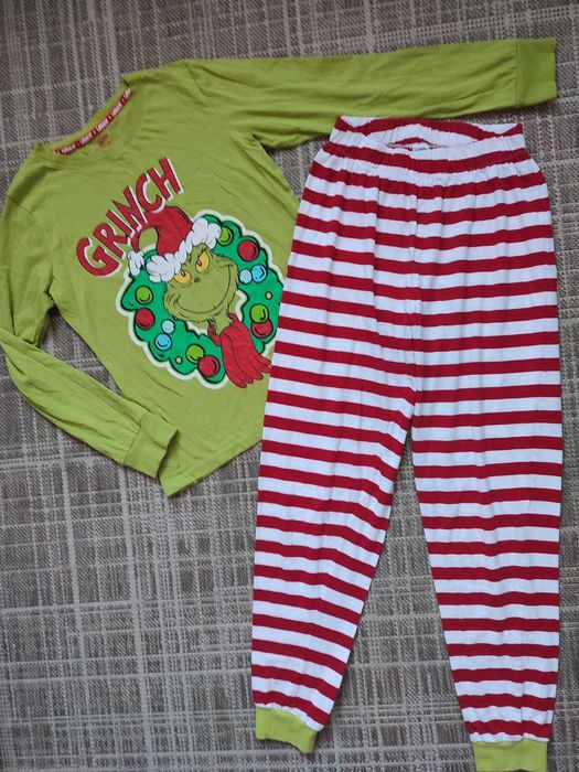 Котонова новорічна піжама Грінч, розмір S