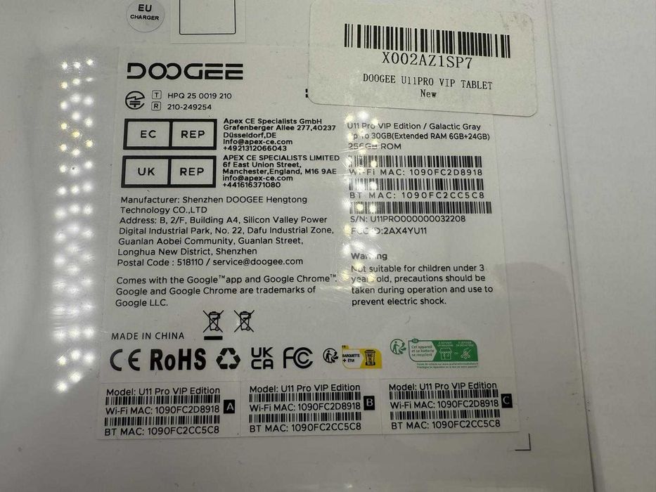 Tablet DOOGEE U11 Pro 11" 6/256 GB od Loombard Jarocin Śródmiejska 22