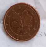 Moedas raras de 0,01 €