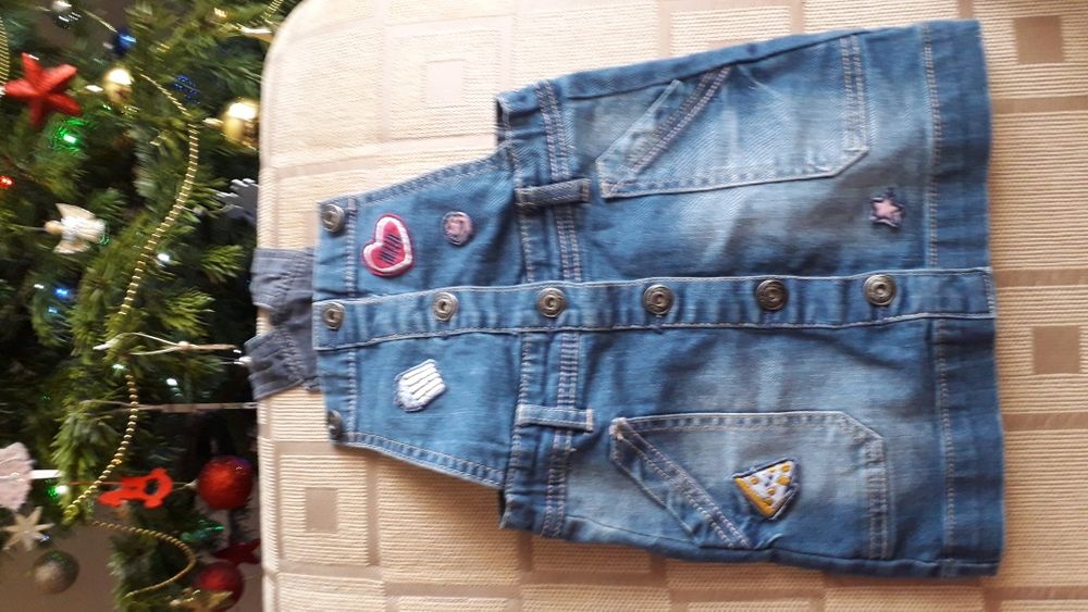 Sukienka, spódniczka ogrodniczka r.104- cool club, smyk