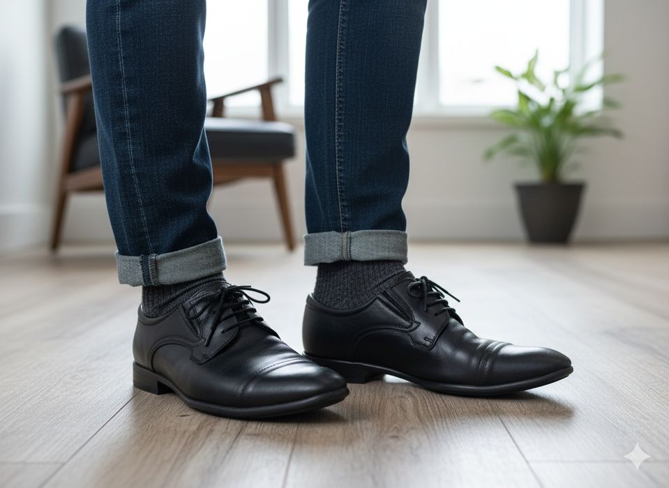 Męskie eleganckie buty skóra naturalna 43 brooman