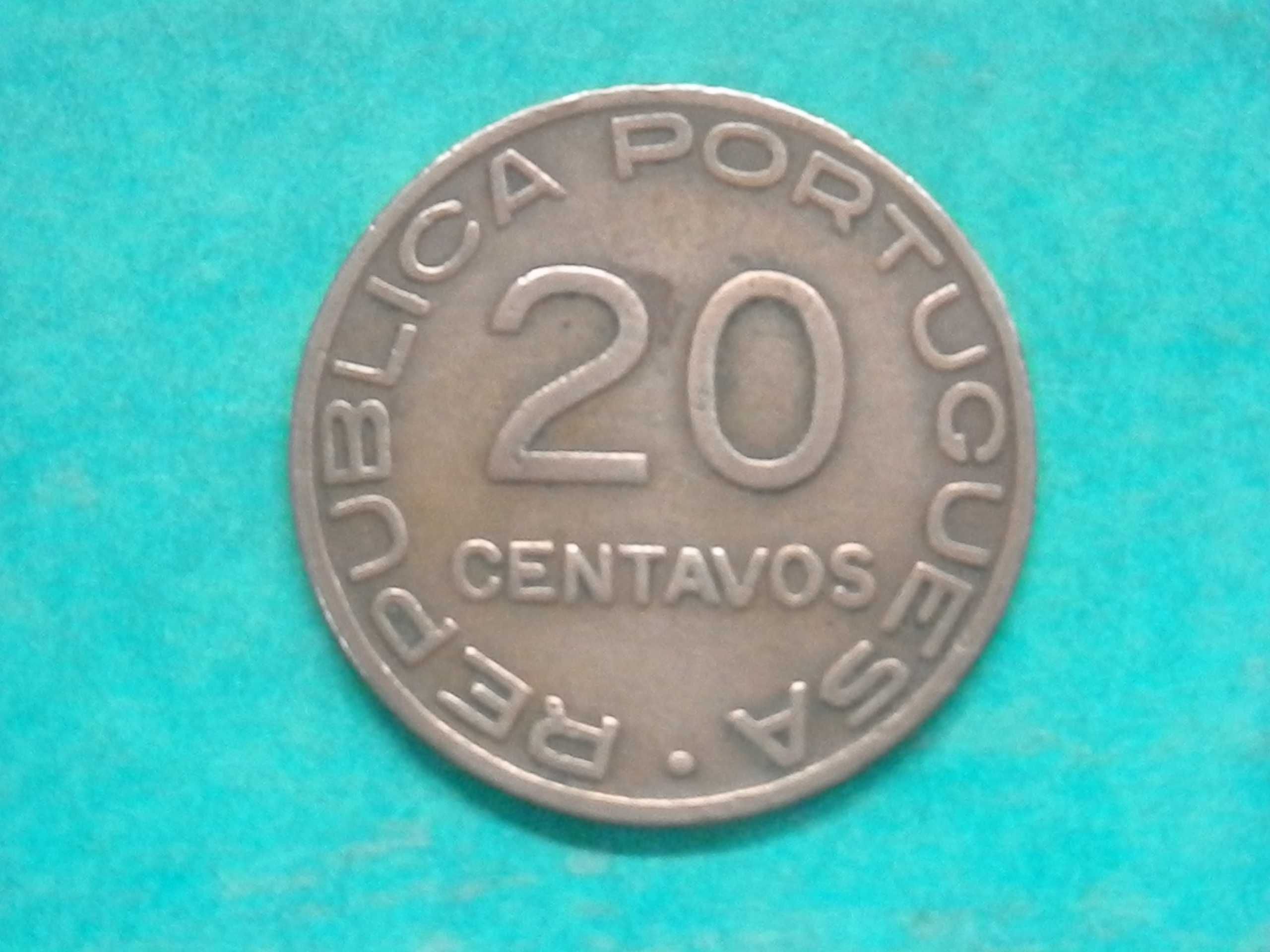 934 - Moçambique: 20 centavos 1936 cobre, por 8,00