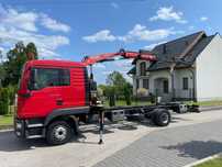 MAN TGL 12.220 HDS Fassi Rama pod zabudowę