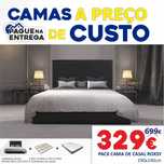 Pack Cama Roksy + Estrado + Colchão Basic 15HR (190x140)