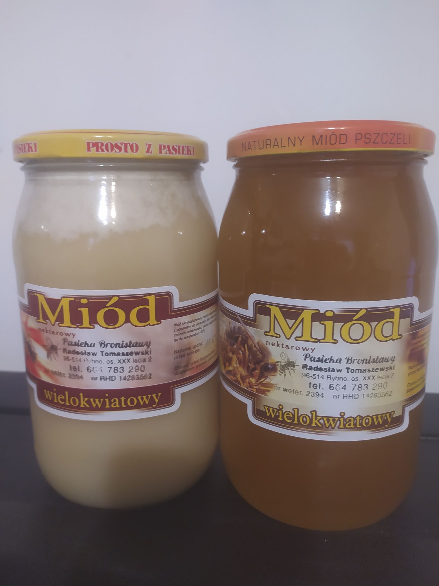 2 x 1,2 kg. Świeży miód od pszczelarza wielokwiatowy *2025*