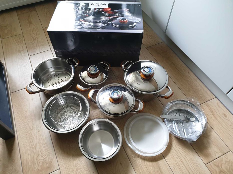 Komplet garnków Philipiak Milano + gratis