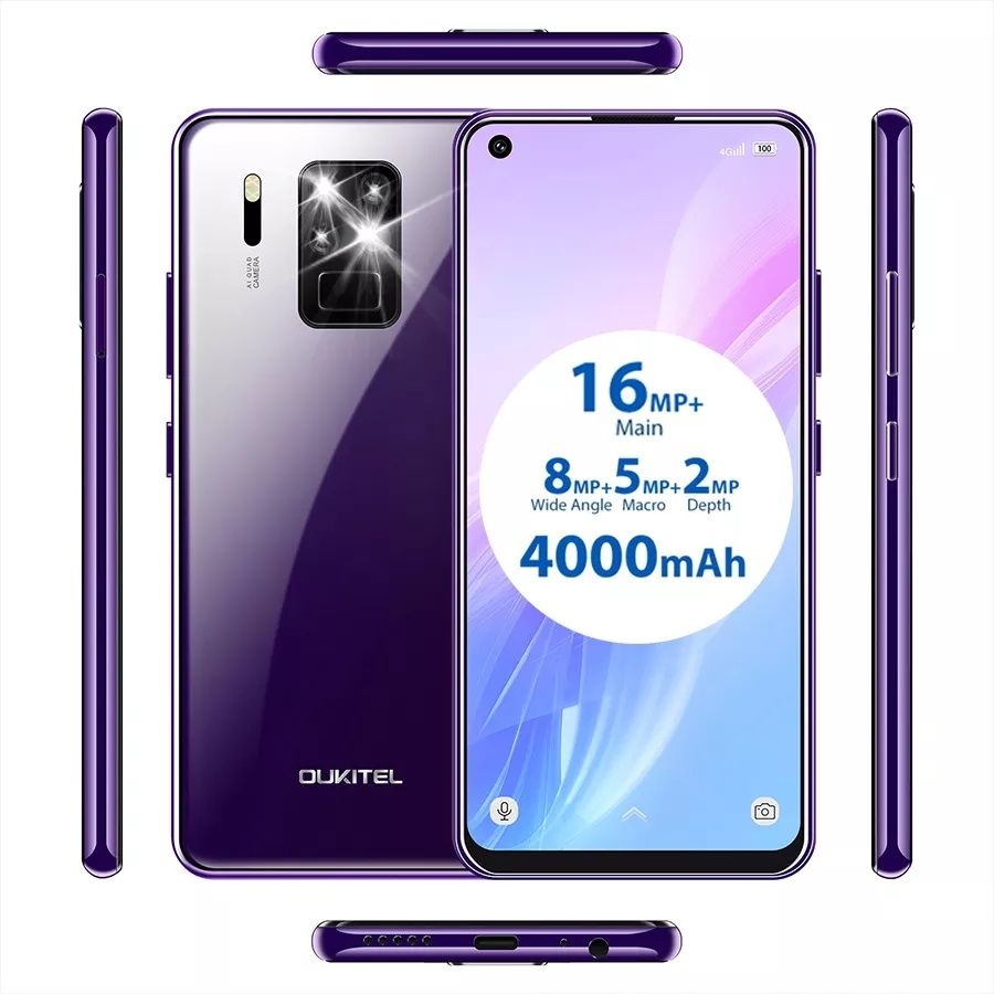 Oukitel C18 pro 4/64gb 4000mah Android 9 purple