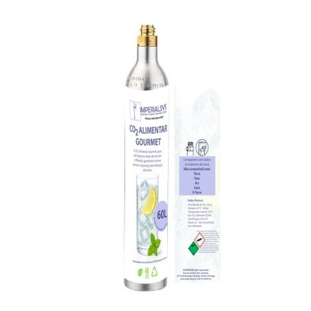 Botija compatível SodaStream azul rosca