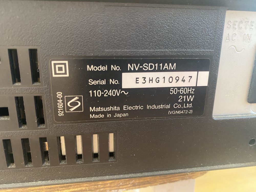 Panasonic NV-SD11 відео магнітофон