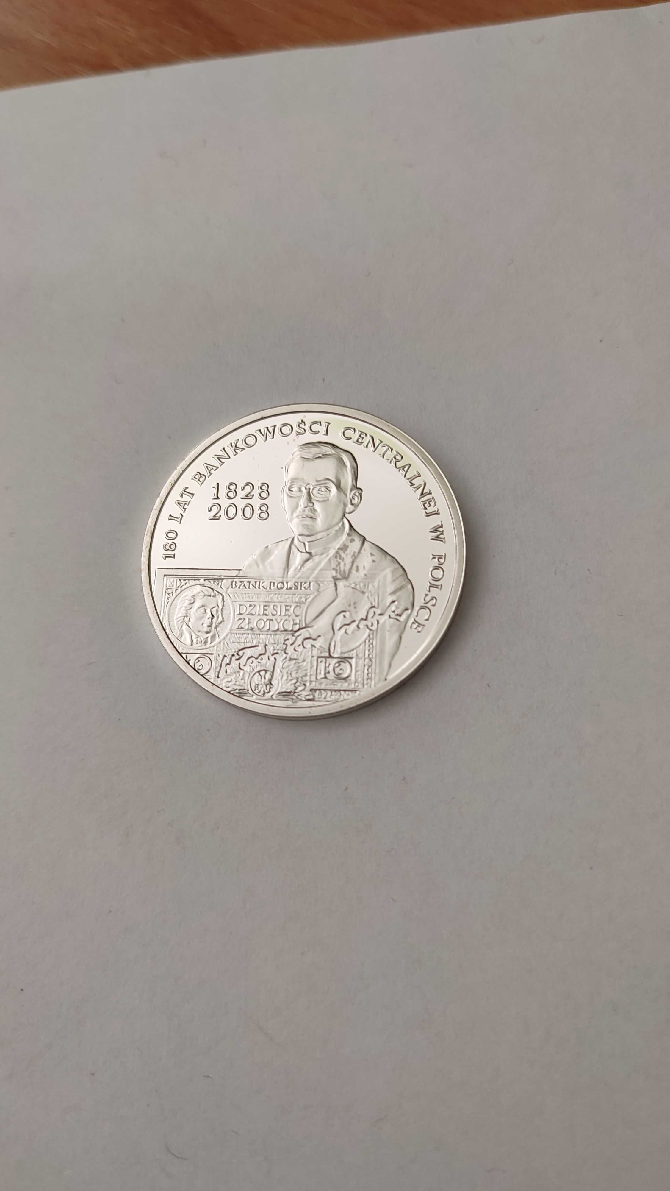 Moneta 10 złotych 180 lat bankowości centralnej w Polsce